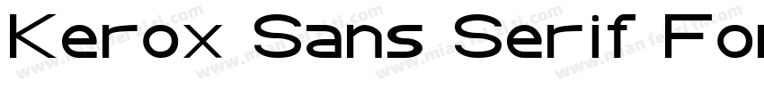 Kerox Sans Serif Font字体转换